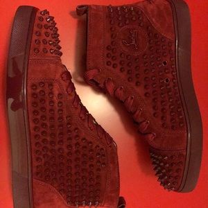 Louis Flat Veau Velours/spikes size 42.5